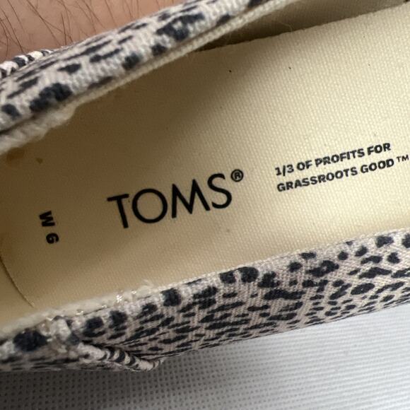 Toms Alpargata Platform Rope Natural Leopard Cheetah Print Shoes Womens Size 6 - Picture 7 of 8